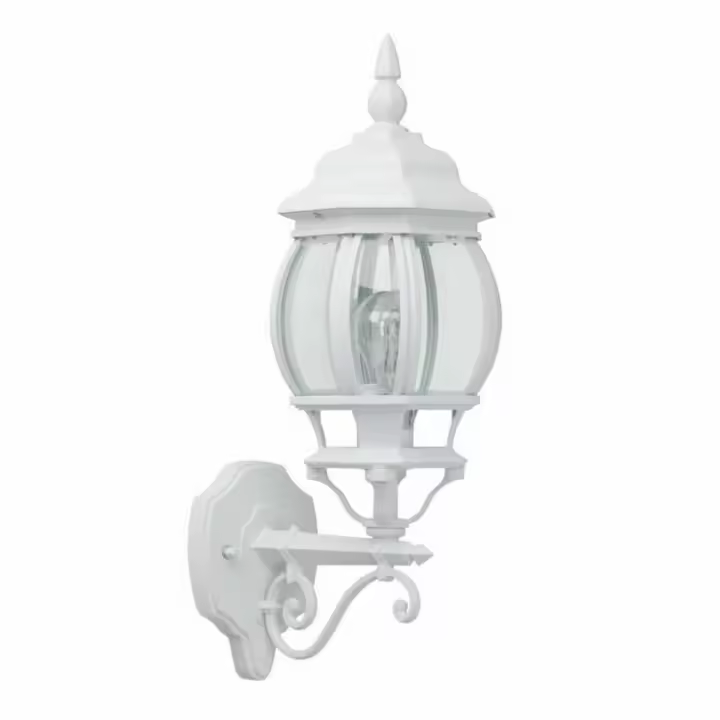 Aplique de Pared Brilliant Istria Blanco Aluminio Cristal 60 W E27 - 1