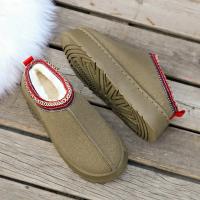 Nuevos Zapatos De Lana Para Mujer 2024 Botas De Nieve Con Plataforma Antideslizante Botas De Invierno Para Exteriores Cómodas Y Calientes Talla True Fit Material De Suela TPU - details 2