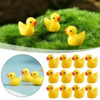 50/100 Pcs Miniaturas De Pato Amarillo Ornamento Figuras Pequeñas De Resina Para Decoración De Hogar Y Paisaje Micro Estilo Pastoral - details 5
