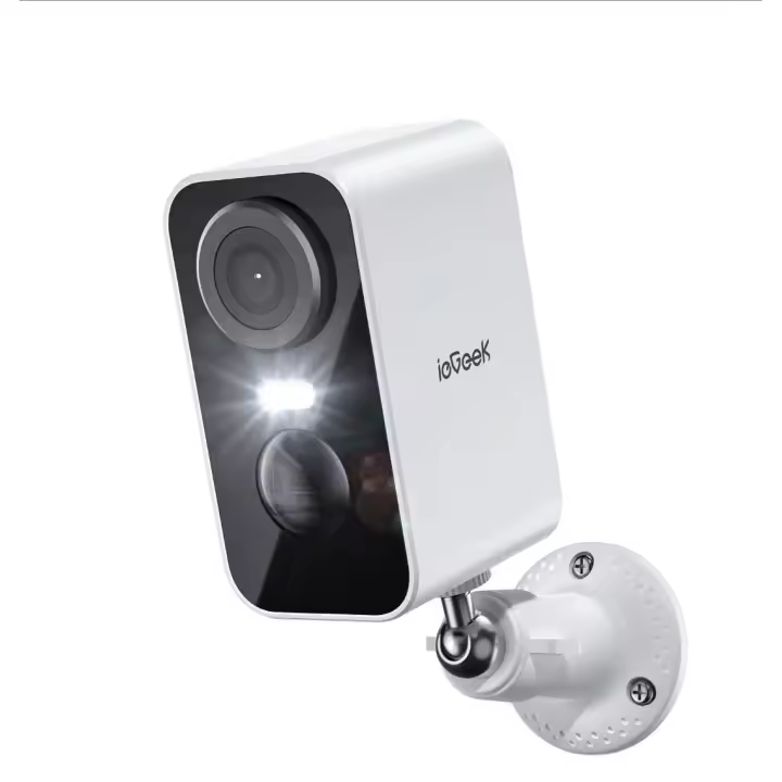 ieGeek 2K Camara Vigilancia WiFi Exterior/Interior sin Cables, Cámara de Vigilancia Exterior con Batería Recargable, 10M Visión Nocturna Colorida, Detección de Movimiento PIR, Audio de 2 Vias - 1