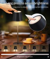 Lámpara De Escritorio Recargable LED Con Sensor De Toque Luz Nocturna Para Barra Restaurante Oficina Estudio Lectura Dormitorio - details 5