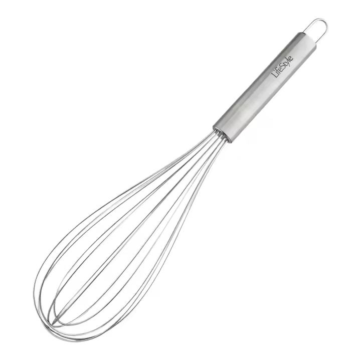 Batidor Manual Inox Chef 25cm - Utensilio de Cocina de Acero Inoxidable para Mezclar y Batir - 1