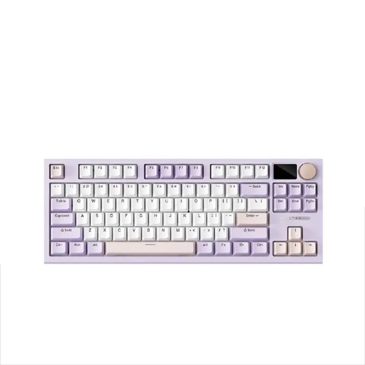 Teclado Mecánico con Instalación de Silla Intercambiable Calor 75%, Pantalla TFT, Triple Mode, sin Varillas/Cableado 4000mAh RGB LED - 1