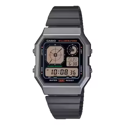 Reloj CASIO A130GWEGG-1AEF Hombre EDGY COLLECTION Gris Oscuro - 1