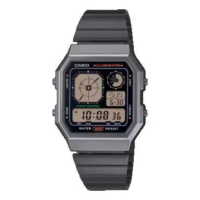 Reloj CASIO A130GWEGG-1AEF Hombre EDGY COLLECTION Gris Oscuro - 1
