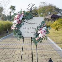 Kit De Arco De Flores Artificiales Blancas Románticas Para Boda Decoración De Casa Fiesta De Aniversario Decoración De Mesa De Novia Decoración De Invierno - details 4