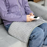 Almohadilla De Calor Eléctrico Para El Cuello Y Hombros Almohadilla De Compresión Caliente Para Alivio Del Dolor Lumbar Y Piernas Edredón De Terapia Física Para Invierno Tamaño Grande Material De Algodón Y ABS - details 12