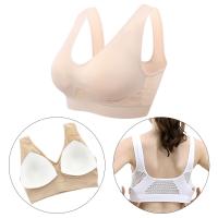 Sujetador De Deporte Para Mujer De Tallas Grandes Con Push-up Inalámbrico Y Shockproof Transpirable Con Tirantes Anchos - details 8