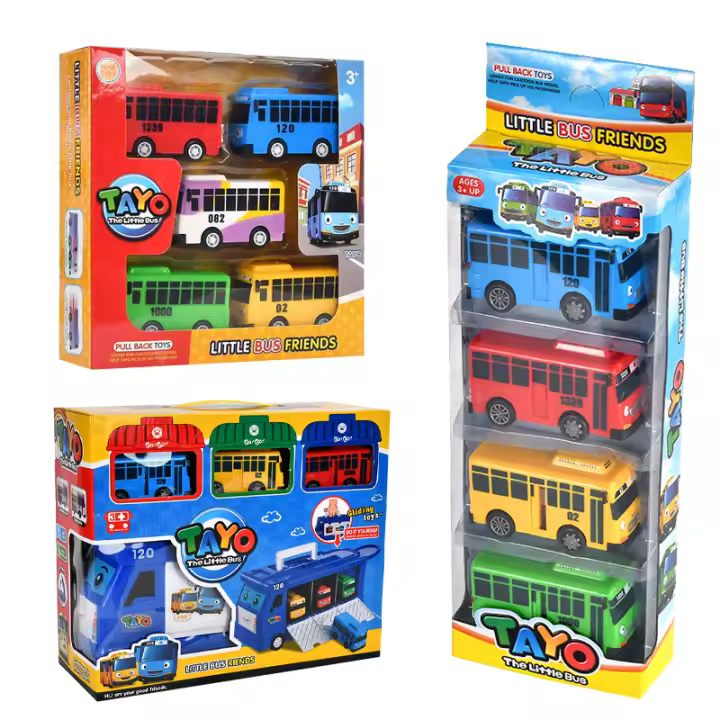 Nueva Tayo Mini Autobús Juguete Para Niños Con Puertas Abatibles Slide Y Retroceso Pull Toy Bus Material Plástico Sin Batería Edad Recomendada 14+ - 1