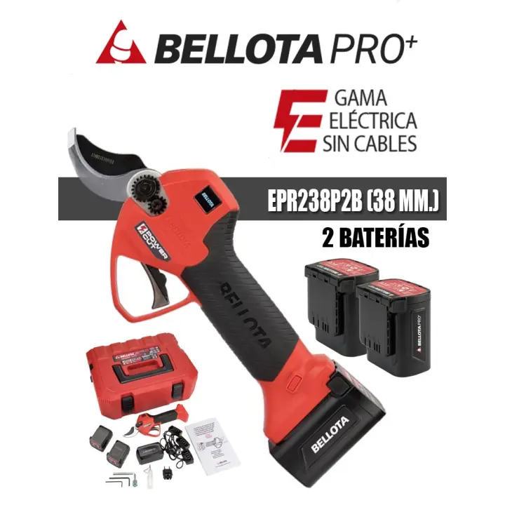 TIJERA ELÉCTRICA BELLOTA EPR238P2B (38mm.) 2 BATERÍAS - IVA INCLUIDO. - 1