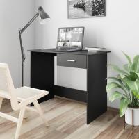 vidaXL Escritorio de aglomerado color 100x50x76 cm en color Roble Sonoma/Roble ahumado/Negro y más | estructura resistente ideal para salón dormitorio o estudio - details 2
