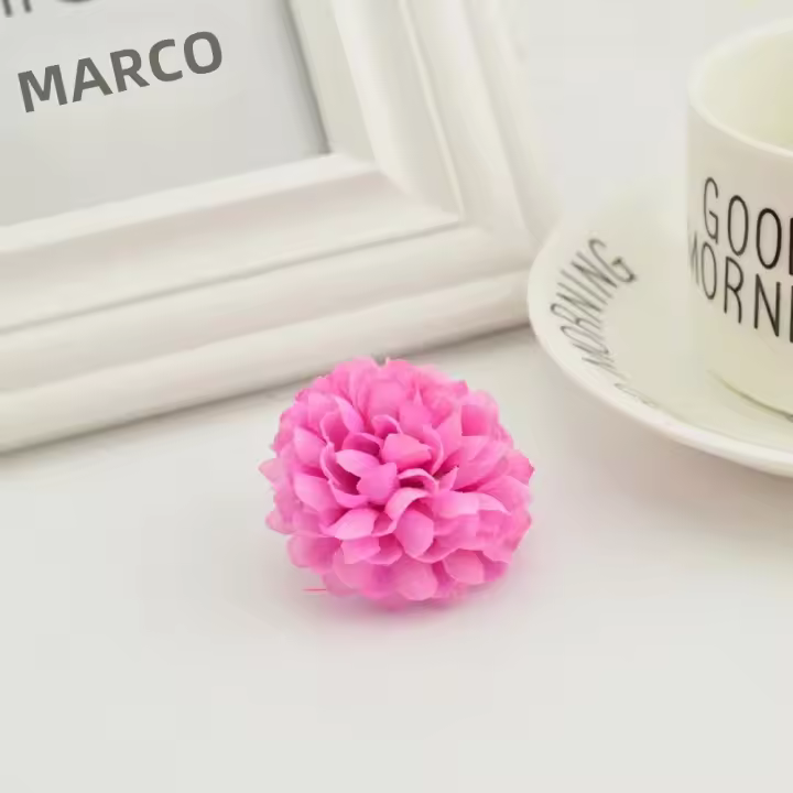 10pcs Cabezas De Margarita De Seda Multicapa 5CM Para Decoración De Casamiento Y Hogar Arreglo Floral Artificial Para Corona Casamiento Y Decoración Del Hogar - 1