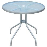 vidaXL Juego de comedor de jardín 5 piezas de acero negro - details 1