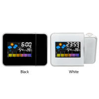 Reloj De Alarma Inteligente Con Iluminación Nocturna LED Digital Proyector Digital Ajustable Ángulo De Proyección Para Sala De Estar Y Dormitorio - details 7