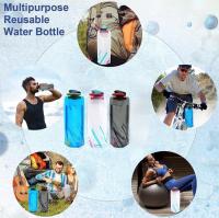 6Pcs Botella Plegable, Botella de agua plegable Portátil, 700ml Flexible Botella de Agua Reutilizable para Camping, Senderismo, Exploración, Viajar - details 4