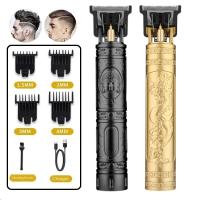 Cortador De Pelo Profesional Para Hombres Trimmer De Barba Máquina De Corte De Pelo Barbero Vintage T9 Con Mango De ABS - details 6
