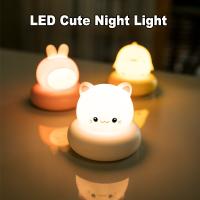 Lámpara Nocturna USB Con Detección De Golpes En Forma De Animal Decorativa Para Dormitorio Regalo Para Niños Luz De Ambiente Infantil - details 0