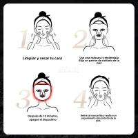 Máscara De Luz LED Para El Rostro 7 Colores Terapia De Silicona Photon Máscara De Belleza Para Levantar La Cara Anti Engrasado Control De Aceite Blanqueamiento Y Reparación De Piel - details 6