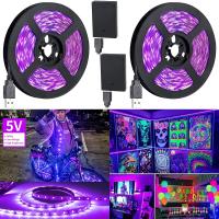 Tira De LED UV Azul Para TV Controlada Por USB Decoración Para Dormitorio Y Habitación Juego Navidad Y Halloween Lámparas Inteligentes - details 0