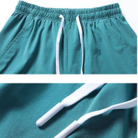 Shorts De Playa Casuales Para Hombres Verano 2024 Elasticidad Rápido Secado Seda De Hielo Color Sólido Para Deportes Y Fitness - details 5
