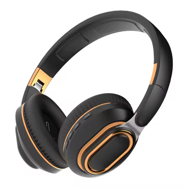 Auriculares bluetooth, auriculares inalámbricos plegables, con micrófono oculto, adecuados para teléfonos móviles, computadoras portátiles, PC， Adecuado para música, escuela, ejercicio y juegos - 1