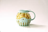 Palomitero Jocca para microondas de cristal borosilicato - Palomitas en 2-3 minutos con tapa medidora y función para derretir mantequilla. Apto para Lavavajillas, tamaño compacto de 16.5x20x16.5 cm - Ideal para snacks saludables y rápidos - details 3