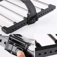 Ropa plegable Tendedero Balcón de acero inoxidable colgar en la ventana del radiador Bañeras para colgar ropa seca húmeda (67*32cm) - details 2