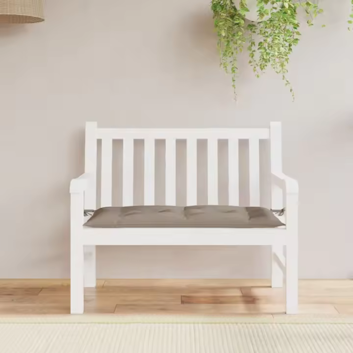 Paño de Banco de Jardín lienzo Oxford gris Tapé 110x50x7 cm - 1