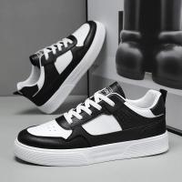 Zapatos Casuales Para Hombre En Cuero Blanco Ligeros Y Transpirables Con Plataforma Zapatillas De Patinaje Deportivas De Verano Y Otoño - details 10