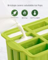 Molde De Helado De Silicona Mini Con Palitos De Madera Para Verano Herramientas De Helados Eco-amigables Y Personalizables - details 9