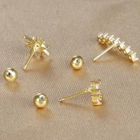 Juego De 3 Piezas De Aretes De Acero Inoxidable Para Mujer Joyería De Punto De Oído Moda Aretes De Lóbulo Tragus Helice Y Cartílago - details 0