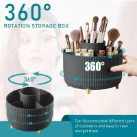 Organizador De Maquillaje 360 Grados Grande Portátil Para Labiales Cepillos Y Bolígrafos Material Plástico De Alta Capacidad - details 6