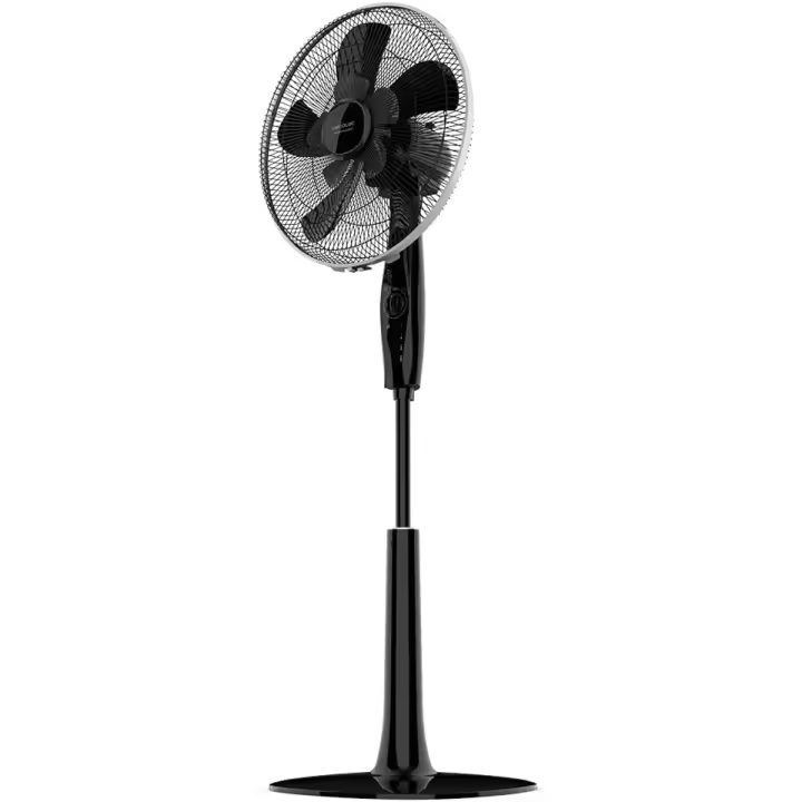 Ventilador de Pie Cecotec EnergySilence 1020 ExtremeFlow con Temporizador, 60 W, 10 Aspas, 6 Velocidades, Motor de Cobre, Altura ajustable 115 o 135 cm, Negro - 1