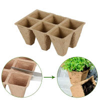 10pcs Jaulas De Semillas Biodegradables No Tóxicas De 6 Celdas Papel Para Inmaculación De Semillas Y Plántulas - details 8