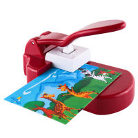 Máquina De Rompecabezas Jigsaw Creativa Para Fotos Y Cuadros Roja/Green Cortadora De Puzles DIY Para Niños Herramienta Manual Para Puzles De 4x6" - details 4