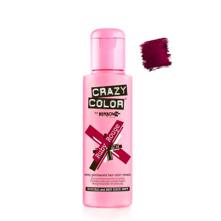 Tinte Semi Permanente sin Amoniaco 100ml: 66 -  Ruby Rouge - Crazy Color - 1