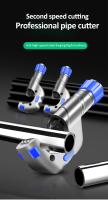 Cortador De Tubos De Aleación De Aluminio Con Rodillos Para Acero Inoxidable Cobre Plomería Herramienta Multifuncional De Corte - details 0