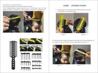 Guía De Corte Para Cabello Y Barba Curva De Plástico Para Hombres Herramienta De Corte De Cabello En Casa Ruler Band Limit Comb - details 1
