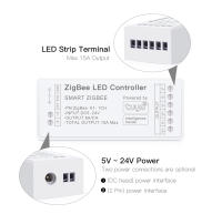 Controlador Inteligente Zigbee 3.0 Para Hogar Inteligente RGB LED Compatible Con Tiras LED 5050/2835 Neón COB Dimmer RGBCCT Interruptor WiFi - details 2
