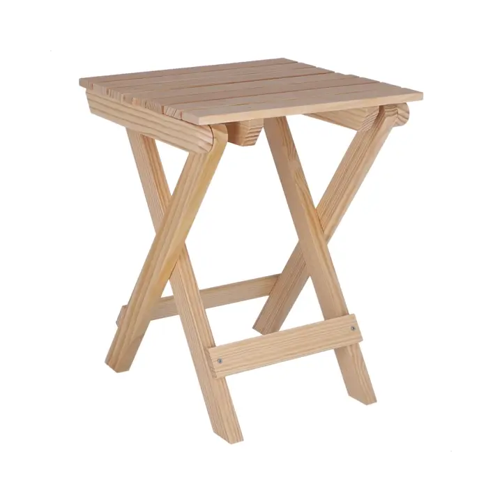 Wellhome Mesa Plegable para Jardín SIN Barniz - 1