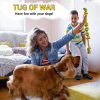 DOG'S LIGHT Animal Kingdom Juguete de Cuerda para Perros, Mordedor Resistente con Nudos, Ideal para Razas Medianas y Grandes, Fabricado con 100% Algodón, Longitud de 55cm-57cm - details 1