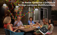 Luces Navidad 10m Recargable y Enrollable, Exterior Con mando, 10M Luces de Navidad al Aire Libre Led, Colores Luces Navidad con Control Remoto, 6 Modos, Impermeables al Aire Libre y Decoración de Navidad Interior - details 3