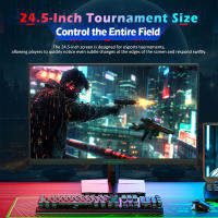 TITAN ARMY Gaming Monitor 24.5 pulgadas P2510HS, 300Hz, FHD IPS 1920*1080 1080P, 1ms, 121%sRGB, FreeSync & Adaptive Sync, HDR 400, Pantalla de reducción de luz Azul, HDMI, DP1.4, VESA 100*100, modos FPS RTS RAC MMORPG Gaming - details 4