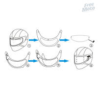 Película De Calentamiento Eléctrico Para Visera De Motocicleta Invierno Antiniebla Anti- Niebla Lentes Ultra Claros Parche Película Unisex ABS - details 1