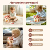 Juguete Montessori De Madera Con Cinco Funcionalidades Juego De Puzzle De Setas Para Bebés Desarrollo Sensorial Y Educativo Tema Animal Y Naturaleza Regalo Para Niños - details 5