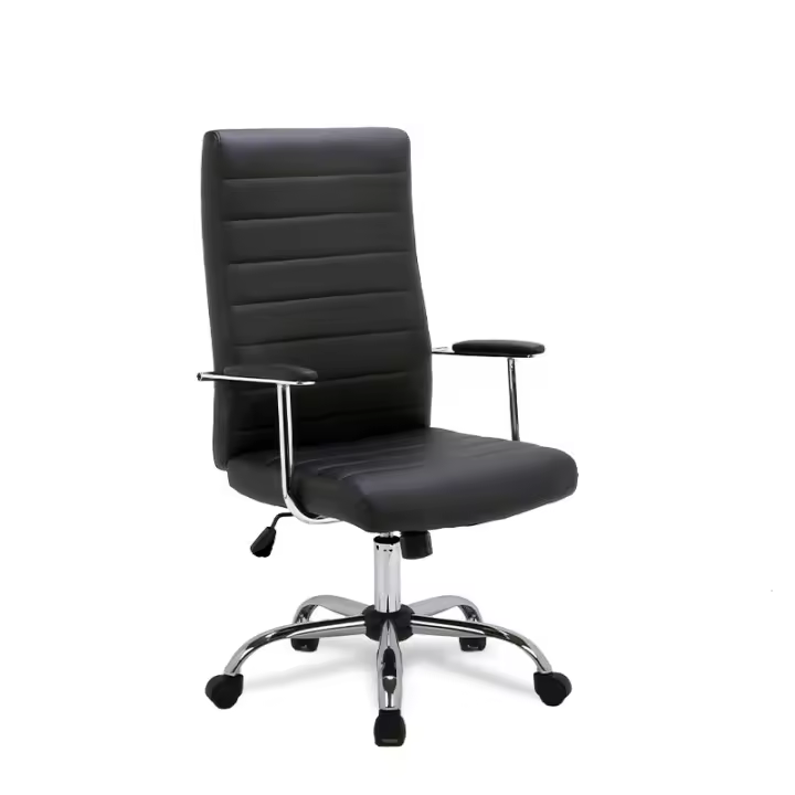 FURNITURE STYLE FS9024NG LARA Silla de Oficina Imitación Piel Color Negro - 1