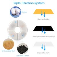 Fuente de agua automática para gatos con iluminación LED, 2,4 L, USB, bebedero silencioso para perros y gatos, tazón - details 1
