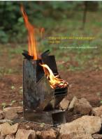 Estufa De Camping Plegable Al Aire Libre Ligera De Acero Inoxidable Rocket Para Quemado De Madera Adecuada Para Barbacoas Y Camping - details 6