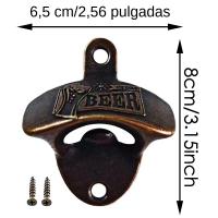 Abrebotellas Retro De Aleación De Zinc Para Decoración De Barra Pub BBQ Colgante En La Pared Herramienta De Cocina Para El Hogar - details 1