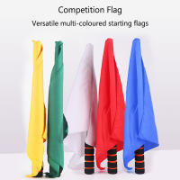2pcs Bandera De Fútbol Y Dirección De Tráfico En Acero Inoxidable Mejorado Para Arbitros Y Patrullas Deporte Y Entrenamiento - details 0